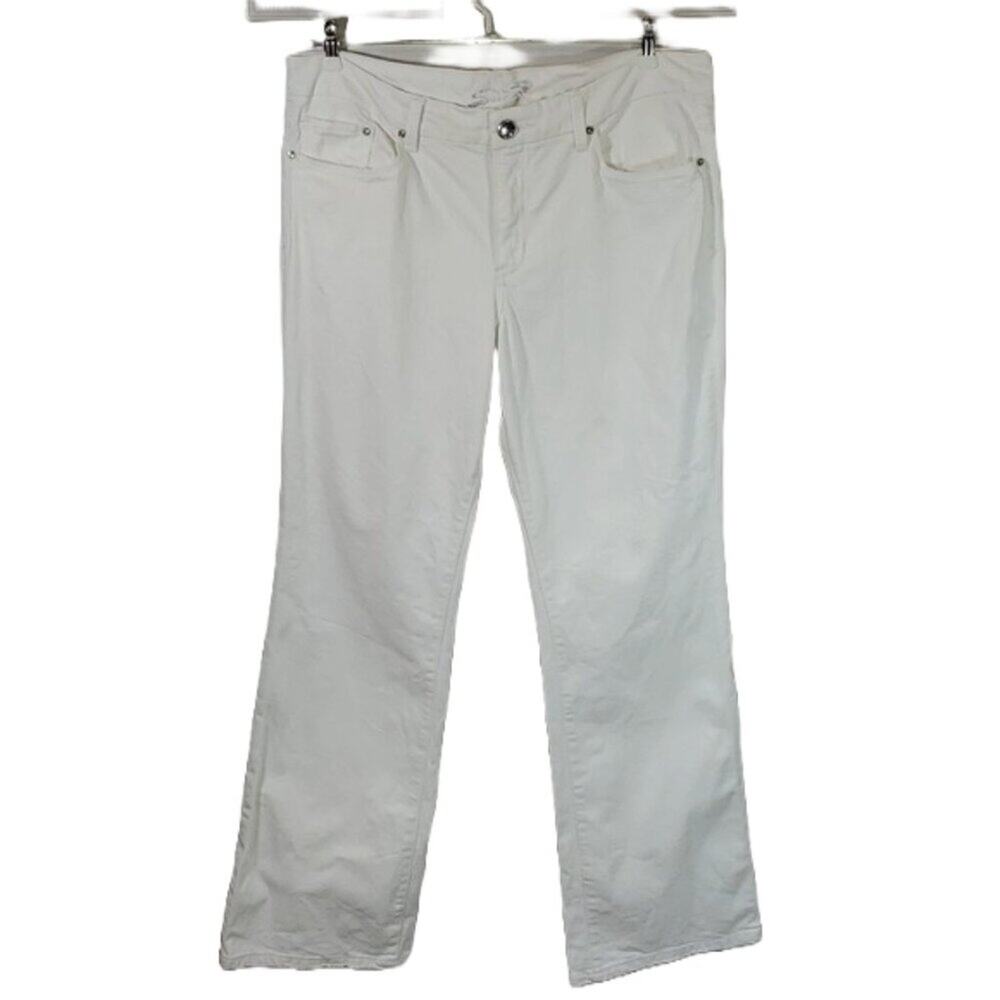 Seven White Embellished Flare Jeans SZ 16